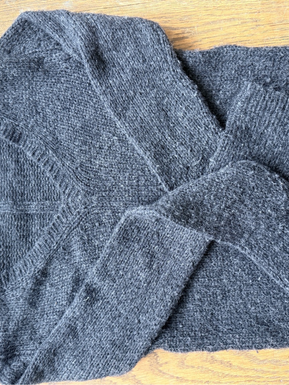 The Row Charcoal Gray V-Neck Sweater - Picture 3 of 4